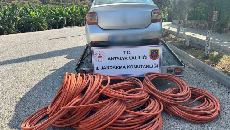 Antalya’da enerji nakil kablosu hırsızlığı: 2 kişi yakalandı