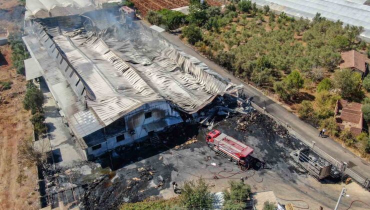Antalya’da karton fabrikası kül oldu, maddi hasar 100 milyon TL