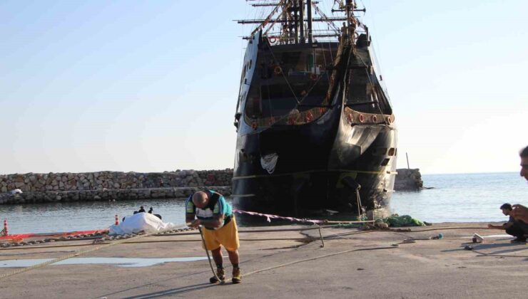 Antalya’da sporcu Müllner 1300 ton ağırlığındaki tekneyi çekerek dünya rekor kırdı