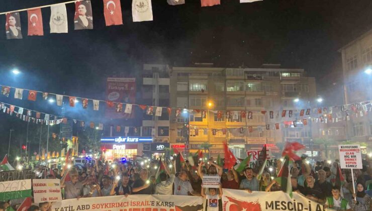 Burdurlular Gazze ve Heniyye için yürüdü