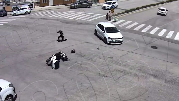 Dikkatsizliğin neden olduğu kazalar kamerada