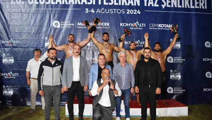 Feslikan’ın başpehlivanı Enes Doğan oldu