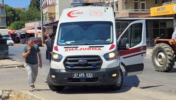 Gazipaşa’da otomobil ile motosiklet çarpıştı: 1 yaralı