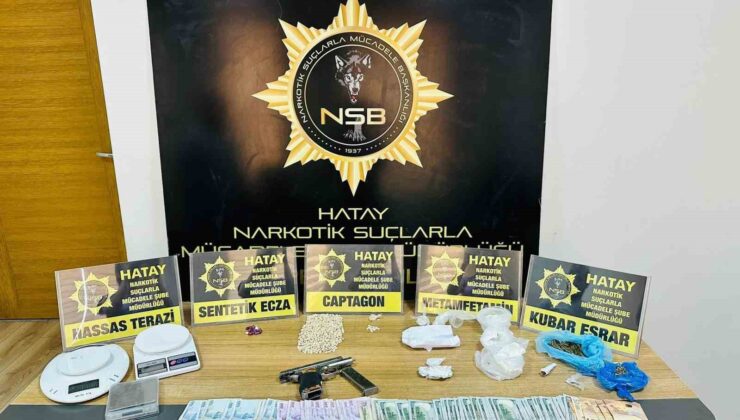 Hatay’da 16 adrese eş zamanlı uyuşturucu operasyonu: 12 tutuklama