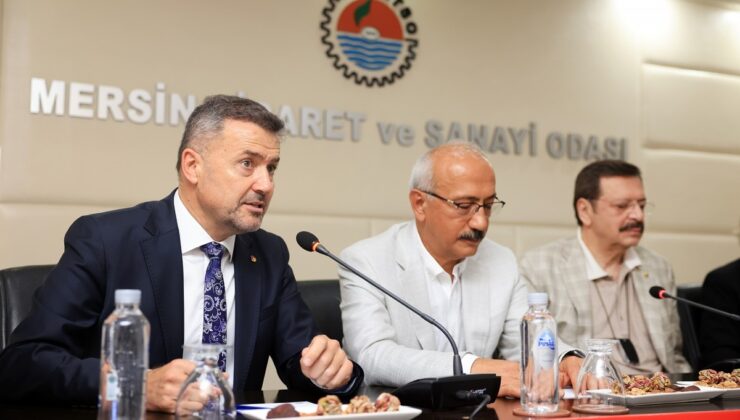 Hisarcıklıoğlu ve Elvan, Mersin’de iş adamları ile bir araya geldi