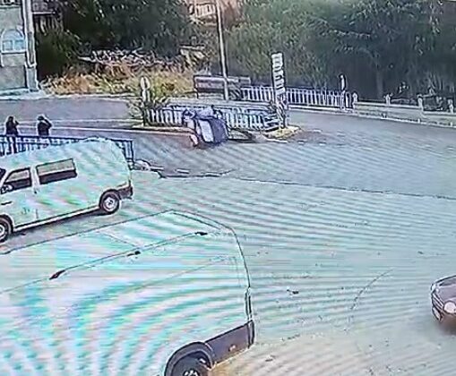 Isparta’da eski muhtarın öldüğü kaza güvenlik kamerasına yansıdı