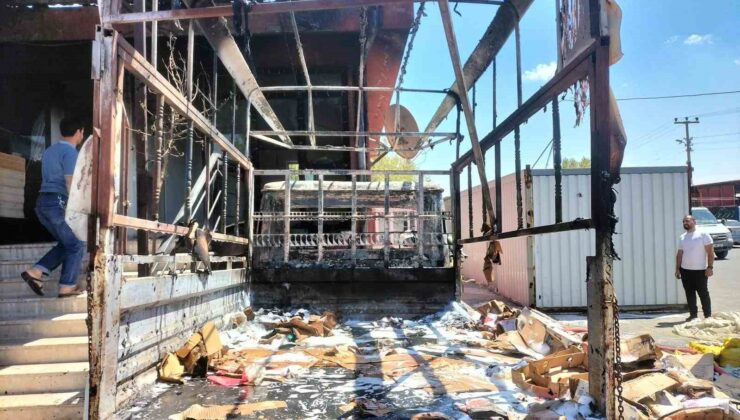 Kahramanmaraş’ta iş yeri yangını