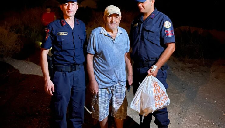 Kaybolan Alzheimer hastası yaşlı adam jandarma tarafından ormanda bulundu