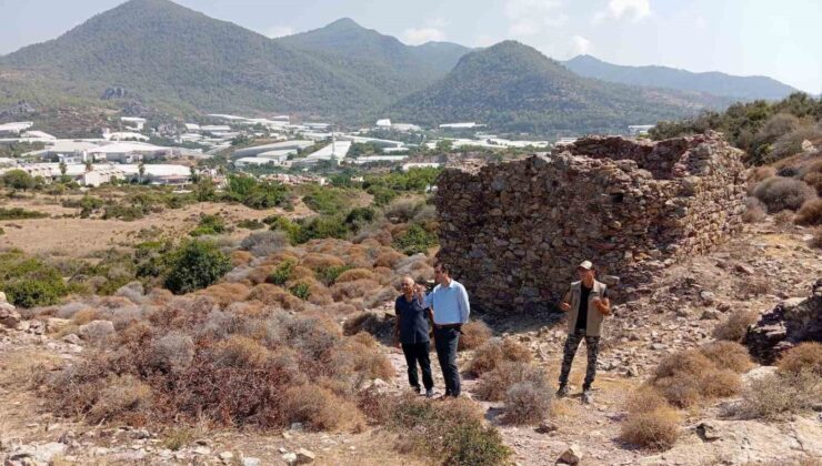 Kaymakamı Topsakaloğlu Arsinoe Antik Kentinde incelemelerde bulundu