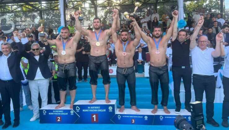 Kemer Belediye pehlivanı Balıkesir’de 3. oldu