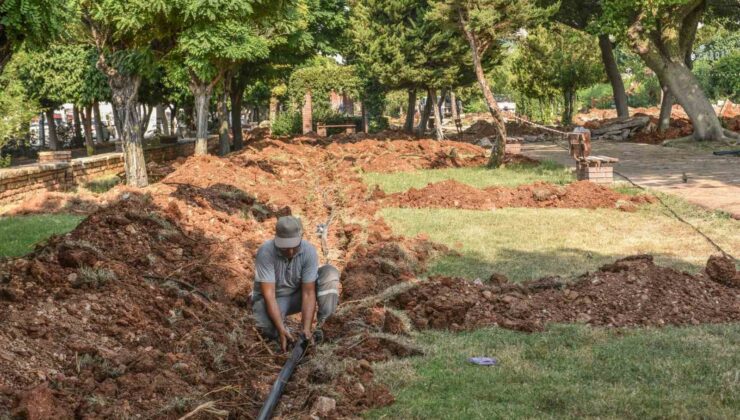 Kepez’in simge parkında yenileme çalışmaları sürüyor