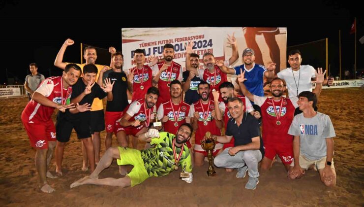 Manavgat’ta plaj futbolu coşkusu sona erdi