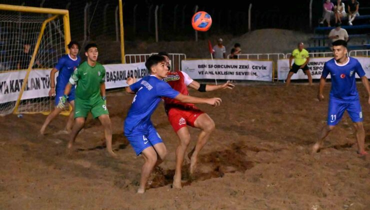 Manavgat’ta plaj futbolu heyecanı başladı