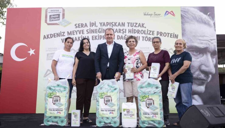 Mersin Büyükşehir Belediyesinden çiftçiye destek