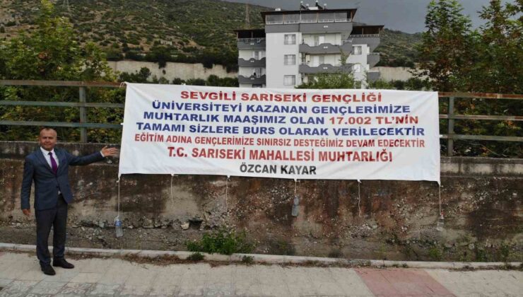 Muhtardan alkışlanacak hareket