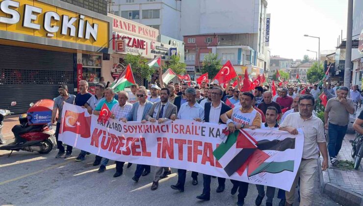 Osmaniye’de binlerce kişi Filistin için yürüdü