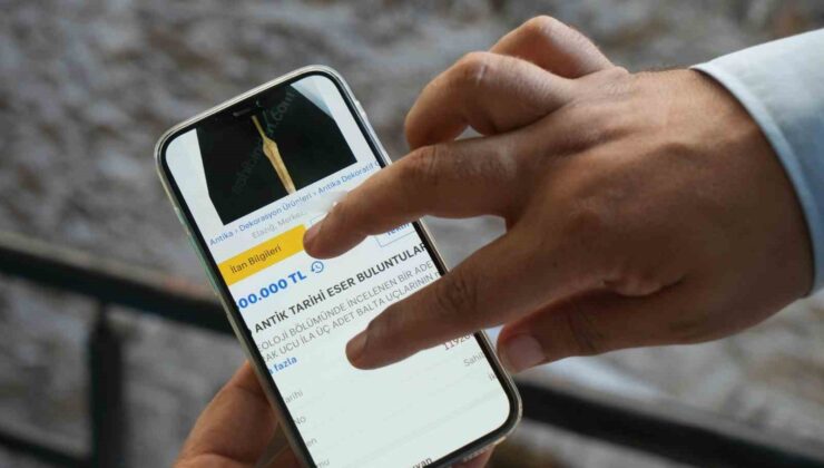 Tarihi eserleri internette satışa çıkardılar