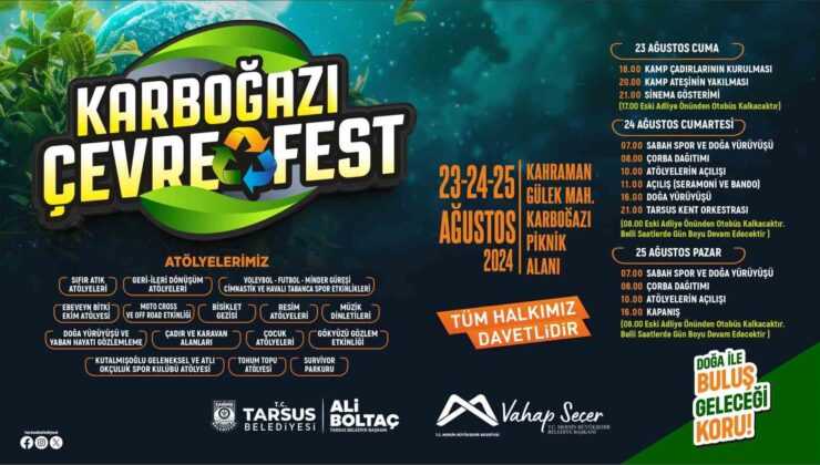Tarsus’ta Karboğazı Çevre Festivali düzenleniyor