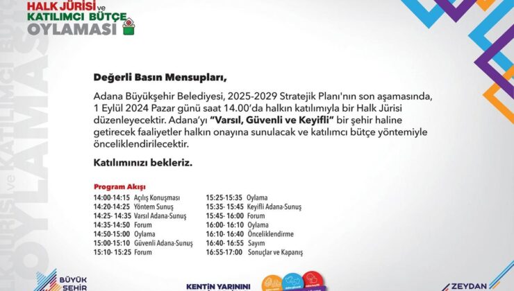 Türkiye’nin ilk halk jürisi Adana’da toplanıyor
