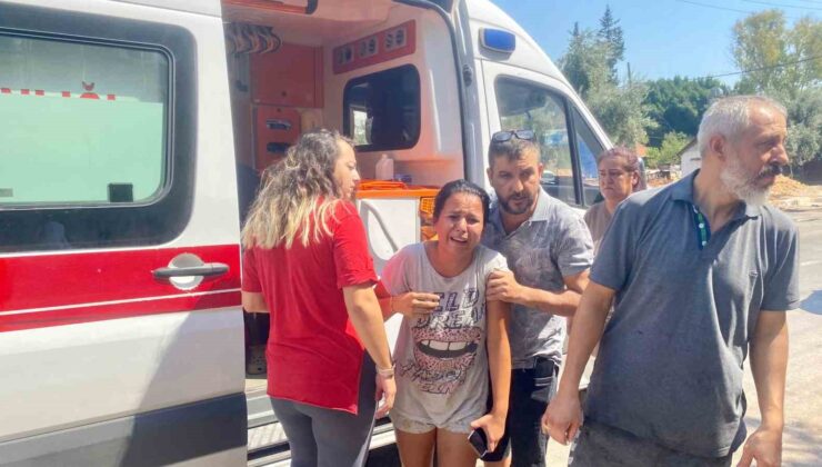 Yanan evinin ardından gözyaşlarına boğuldu