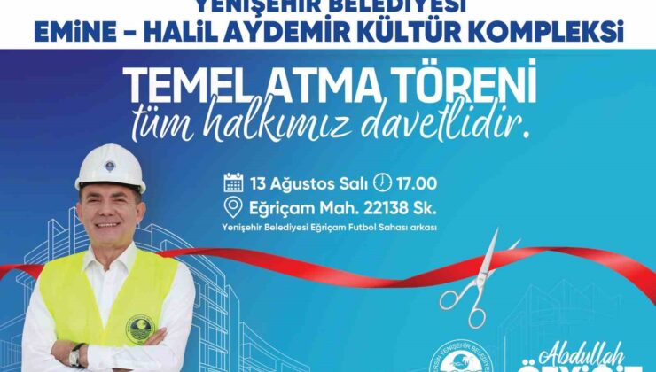 Yenişehir Belediyesi, ilçeye yeni kültür kompleksi kazandıracak