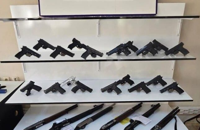 Yüreğir polisleri 25 silah ele geçirdi