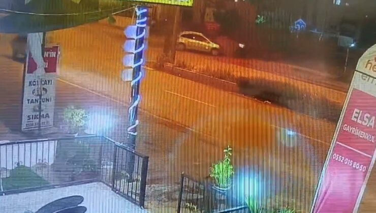 Adana’da uzman çavuşun öldüğü kaza güvenlik kamerasına yansıdı