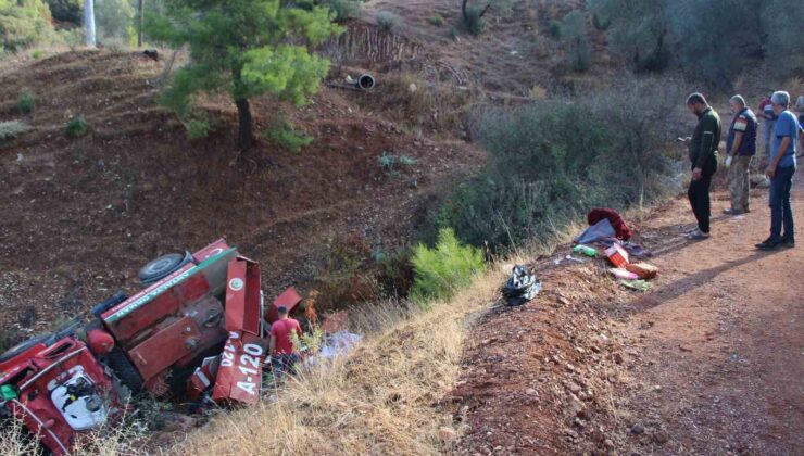 Antalya’da arazöz devrildi, 3 orman işçisi yaralandı