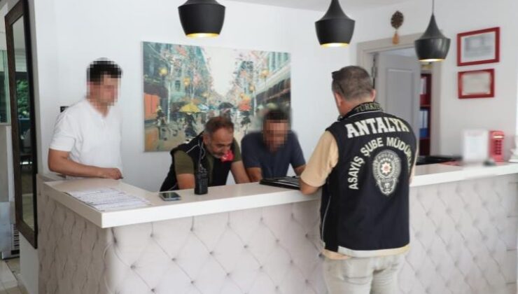 Antalya’da günübirlik kiralanan evlerin denetimi yapıldı