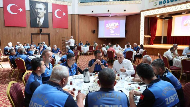 Başkan Demirçalı, zabıtalarla kahvaltıda buluştu