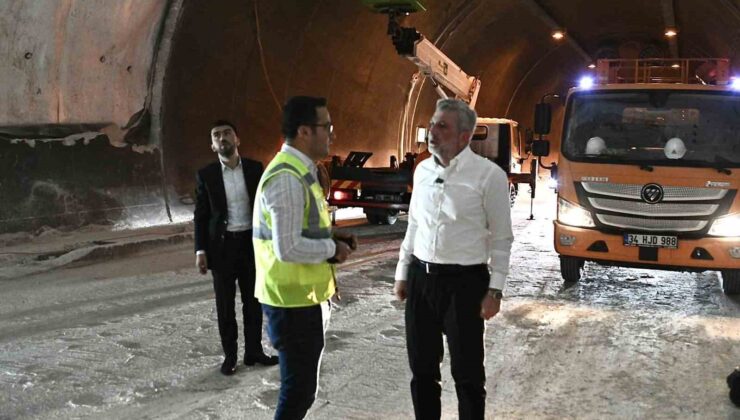 Başkan Görgel, Aşık Mahzuni Şerif Tünellerindeki çalışmaları inceledi