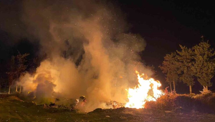 Gazipaşa’da otluk ve çalılık yangını 3 saatlik mücadeleyle söndürüldü