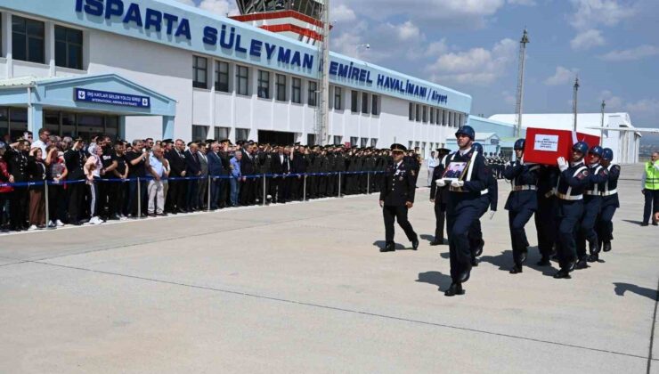 Ispartalı şehidin naaşı memleketine getirildi