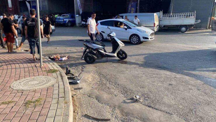 Kaza yapan ehliyetsiz sürücü polis merkezine sığındı