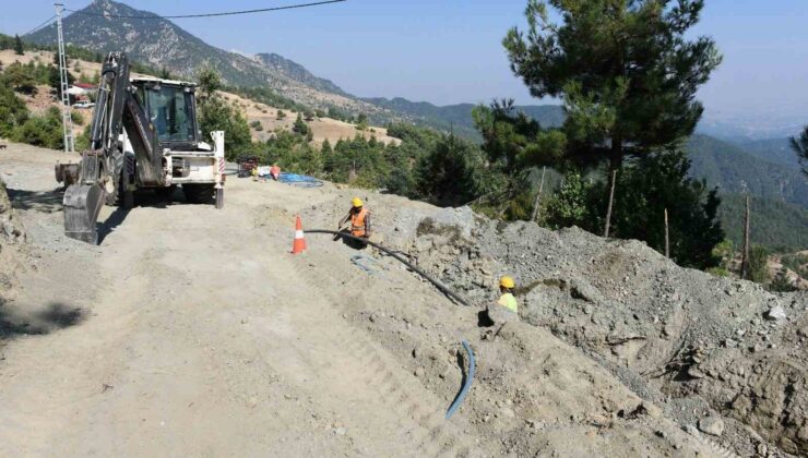 Köşürge’nin yeni içmesuyu hattının imalatı sürüyor