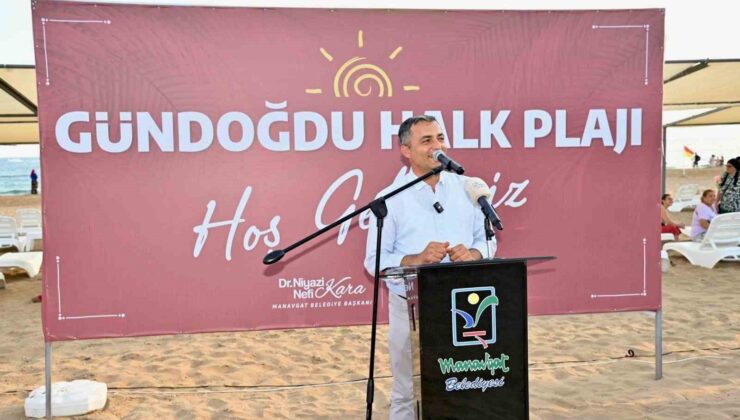 Manavgat Belediyesi Gündoğdu Halk Plajı açıldı