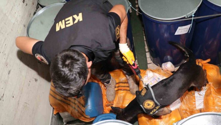 Mersin polisi 262 kilo metamfetamin ele geçirdi