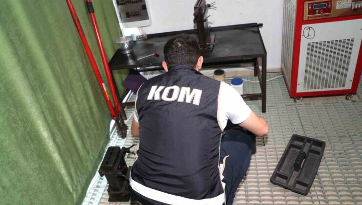 Mersin’de ayarı ve gramajı düşük altın basan şebekeye operasyon: 8 gözaltı