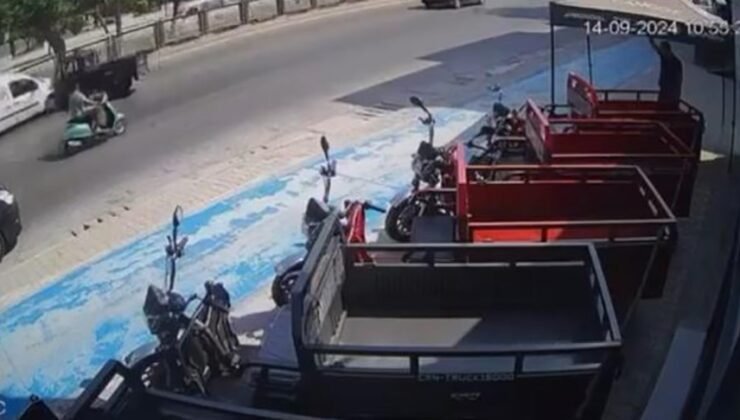 Motosikletin gaz kolu takılı kalınca feci şekilde can verdi