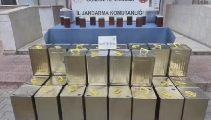 Osmaniye’de jandarma 1 ton sahte bal ele geçirdi