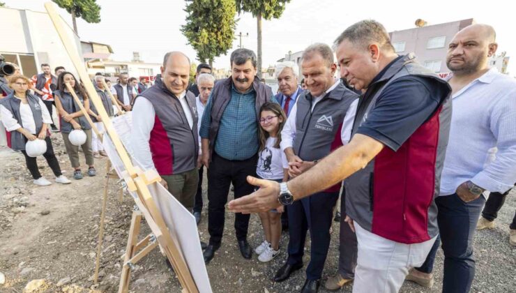 Toroslar Spor Park ve Çocuk Gelişim Merkezi inşaatında çalışmalar sürüyor