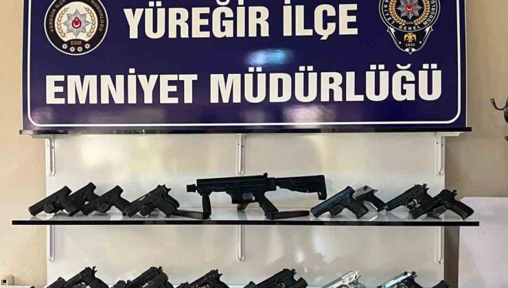 Yüreğir polisi 32 ruhsatsız silah ele geçirdi