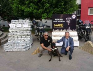 Adana’da 105 kilo 800 gram eroin ve 92 kilo skunk ele geçirildi