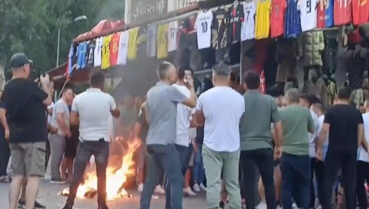 Alanya’da marka avukatları ile esnaf arasında arbede