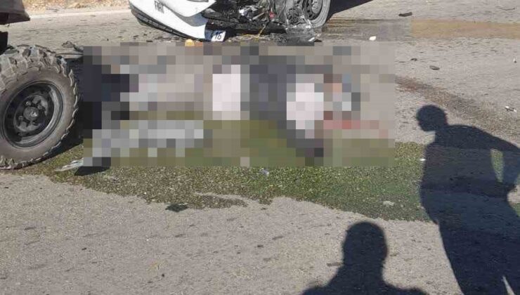 ATV ile ticari araç çarpıştı, 1 ölü, 1 ağır yaralı