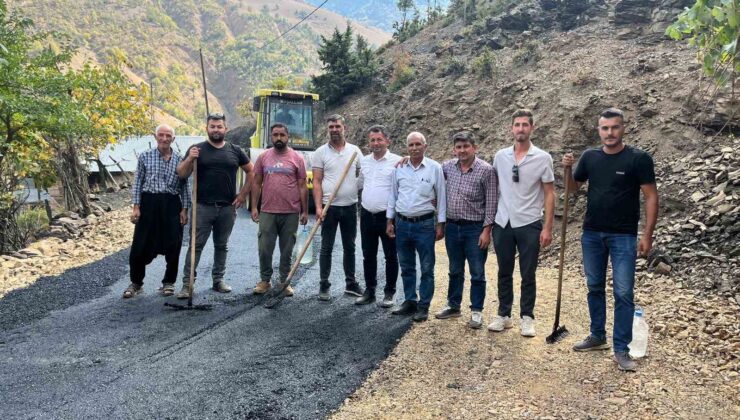 Başkan yol sözünü tuttu, mahalle büyük sevinç yaşadı