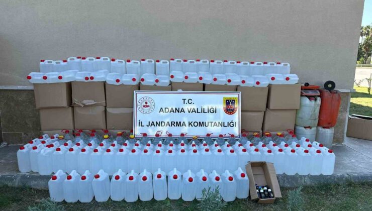 Bin 475 litre kaçak alkol ele geçirildi