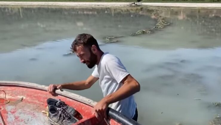 Eğirdir Gölü’ne motorlu kayıkla açılan 4 kişi gölün ortasında çamura saplandı