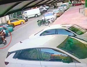 Ehliyetine el konulan motosiklet sürücüsünün tek teker şovu hastanede bitti
