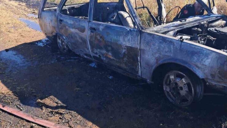 Kahramanmaraş’ta otomobil yangını